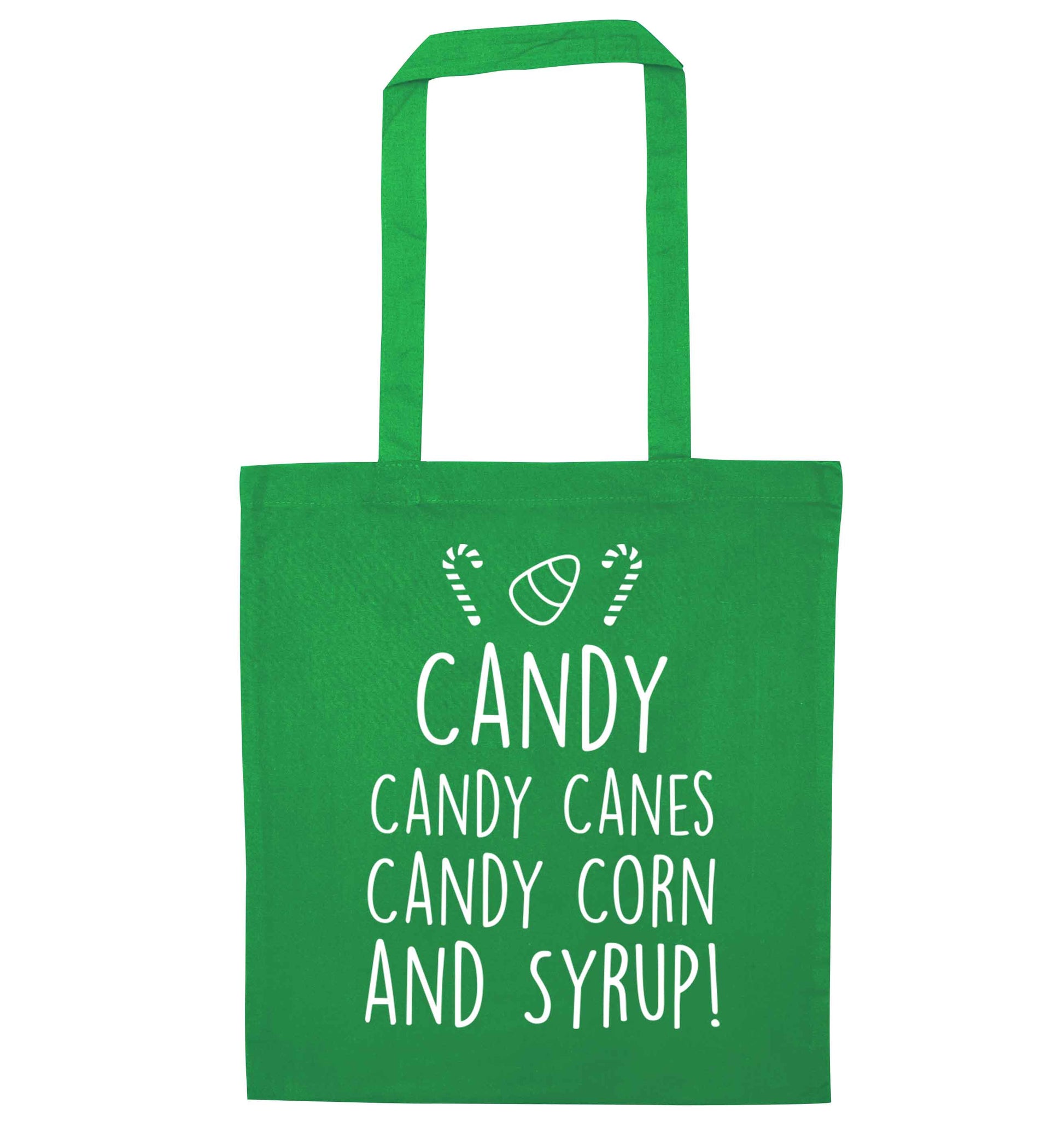 Candy Canes Candy Corns green tote bag