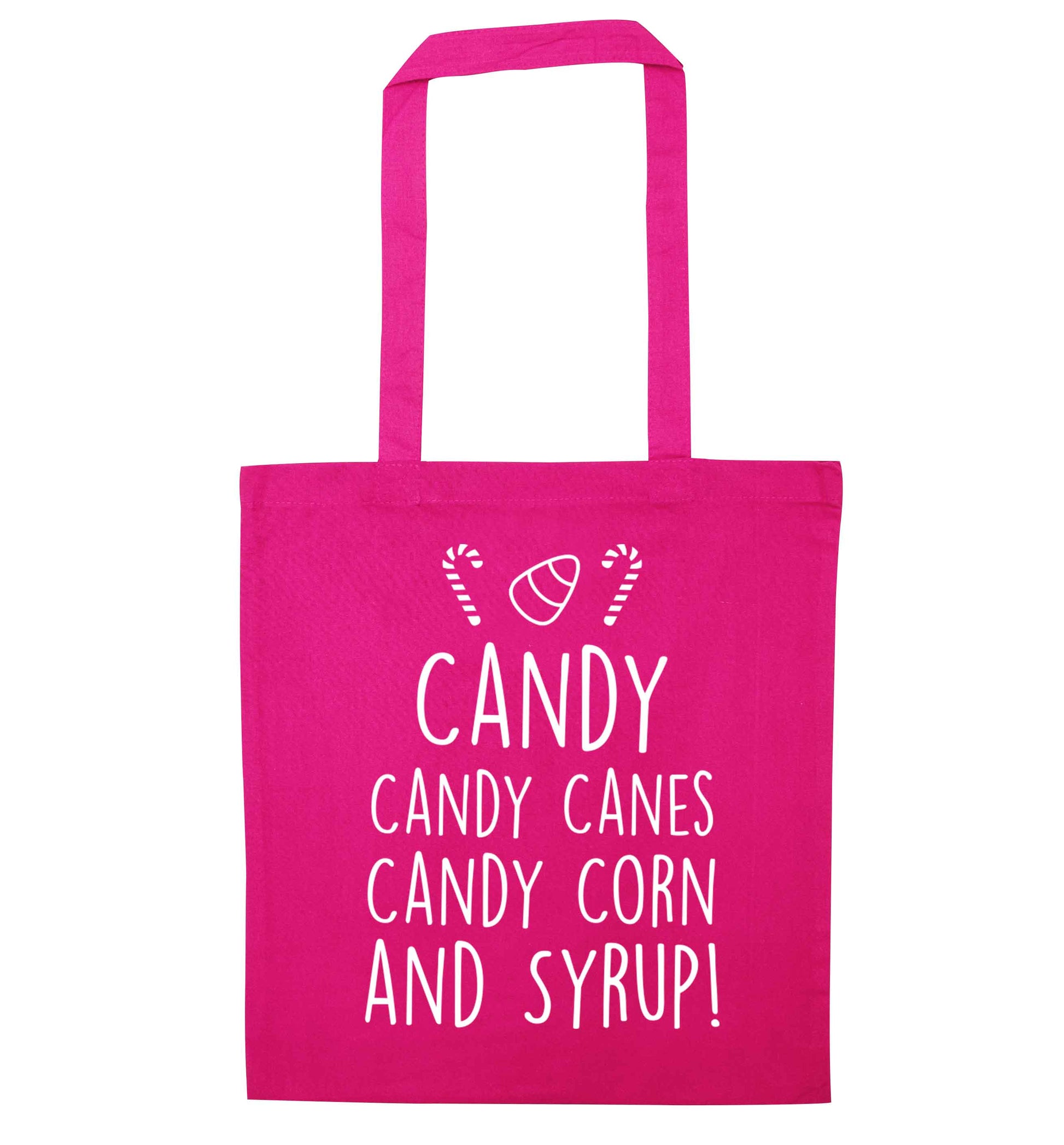Candy Canes Candy Corns pink tote bag