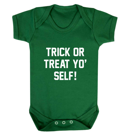 Trick or Treat Yo' Self baby vest green 18-24 months