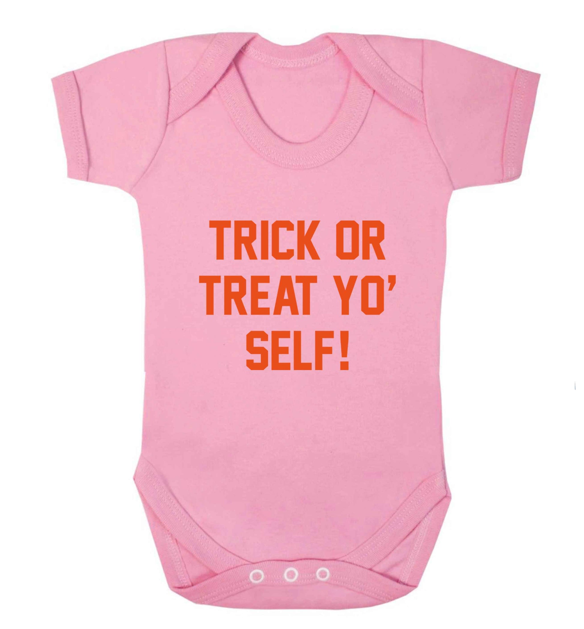 Trick or Treat Yo' Self baby vest pale pink 18-24 months
