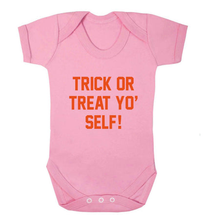 Trick or Treat Yo' Self baby vest pale pink 18-24 months