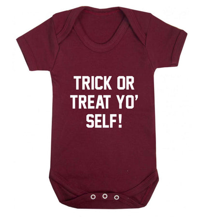 Trick or Treat Yo' Self baby vest maroon 18-24 months