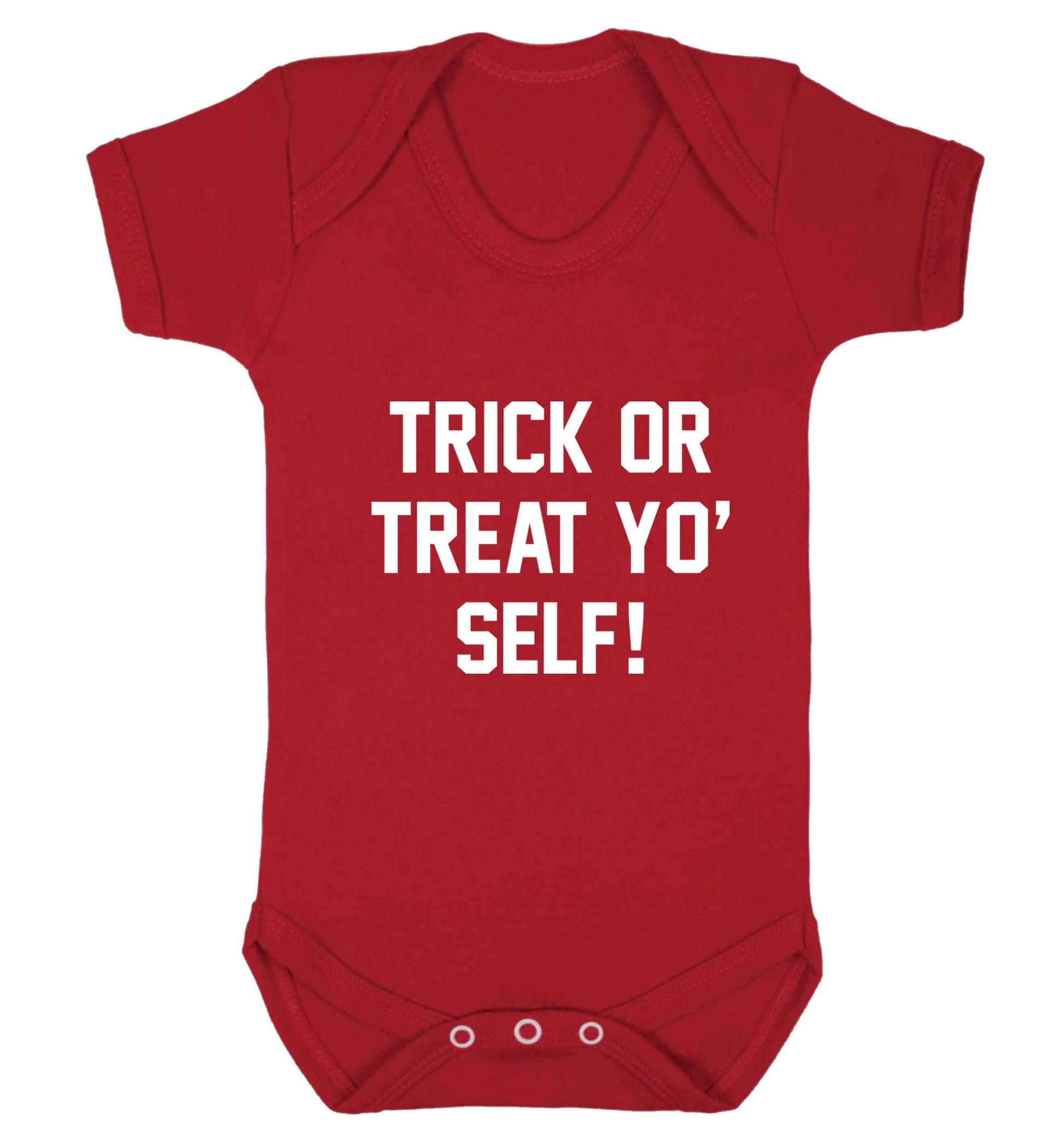 Trick or Treat Yo' Self baby vest red 18-24 months
