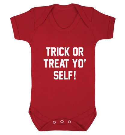 Trick or Treat Yo' Self baby vest red 18-24 months