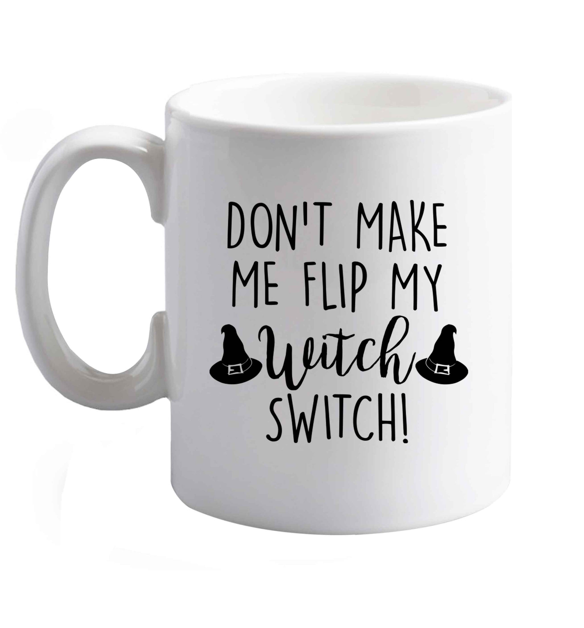 10 oz Favourite Type Pan Pancake ceramic mug right handed