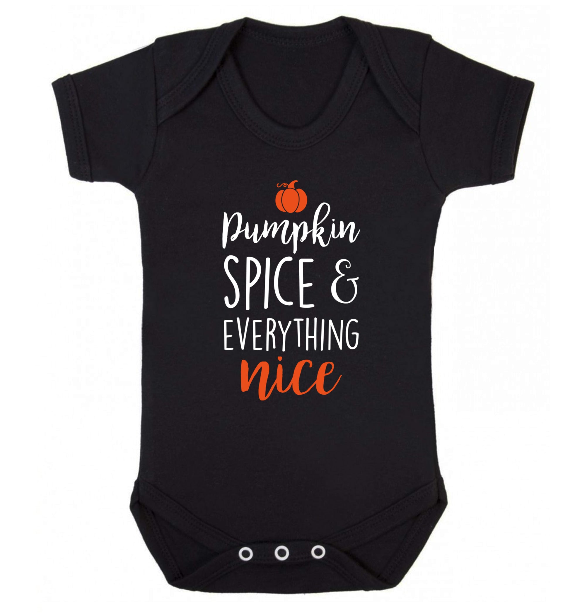 Pumpkin spice and everything nice Baby Vest black 18-24 months