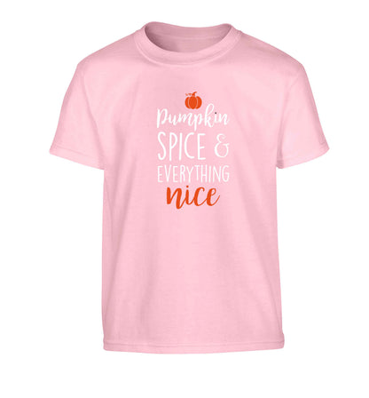 Pumpkin Spice Nice Children's light pink Tshirt 12-13 Years