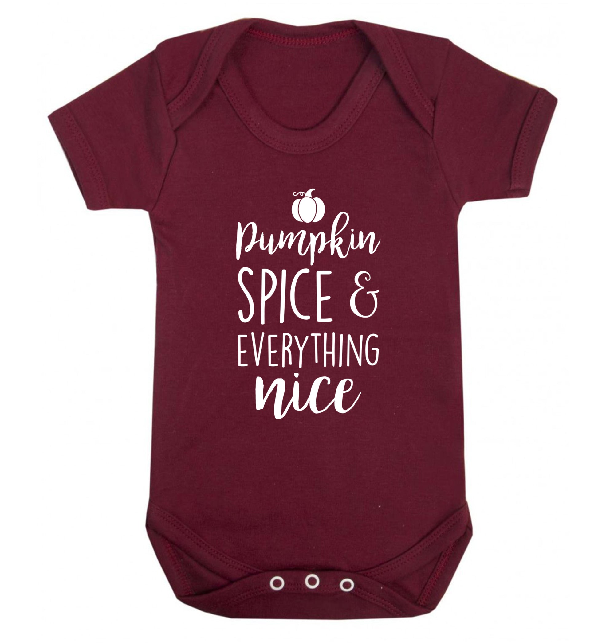 Pumpkin spice and everything nice Baby Vest maroon 18-24 months