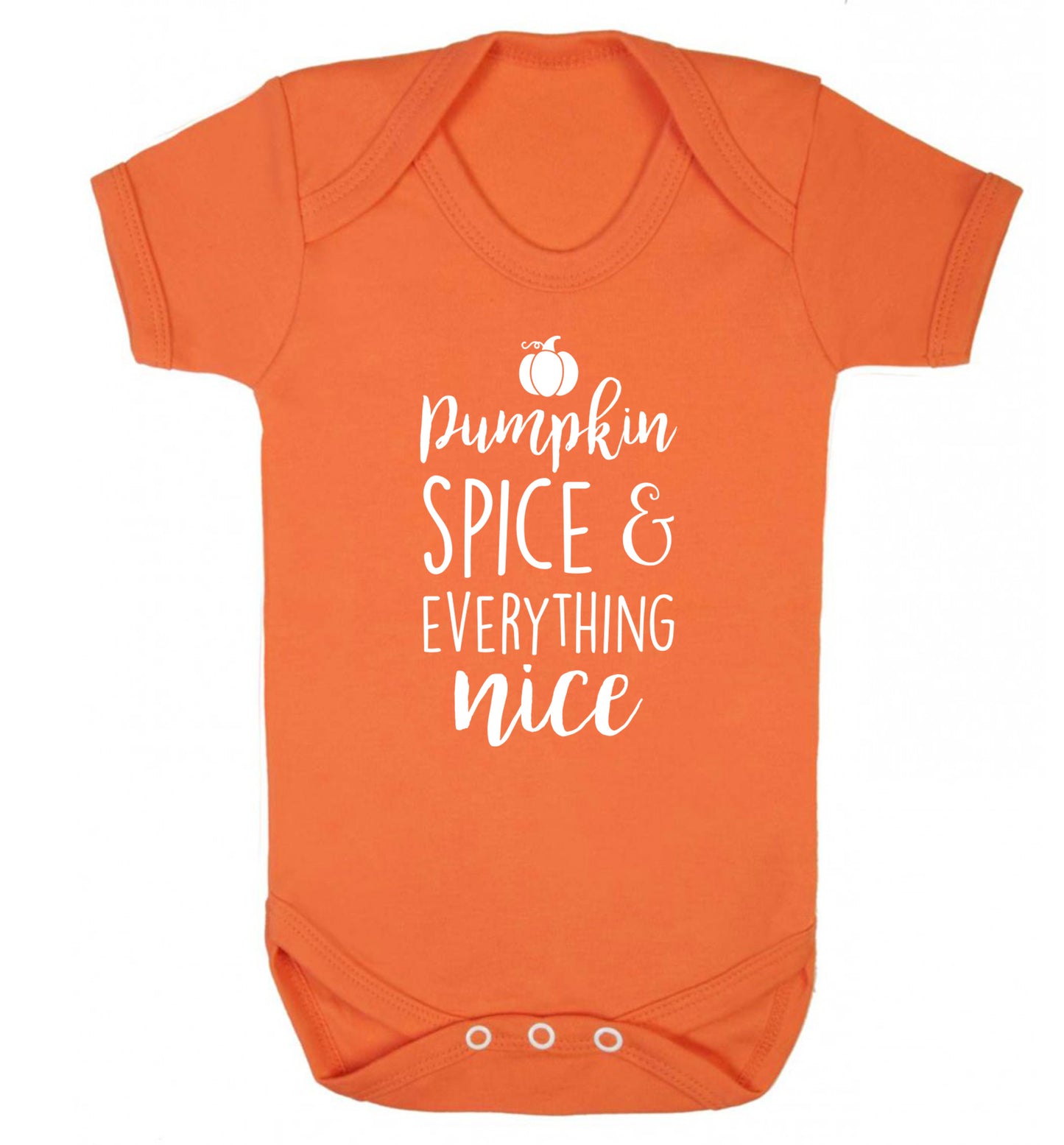 Pumpkin spice and everything nice Baby Vest orange 18-24 months