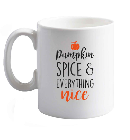 10 oz Favourite Type Pan Pancake ceramic mug right handed