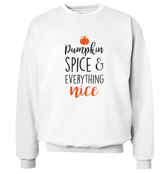 Pumpkin spice and everything nice Adult's unisex white Sweater 2XL