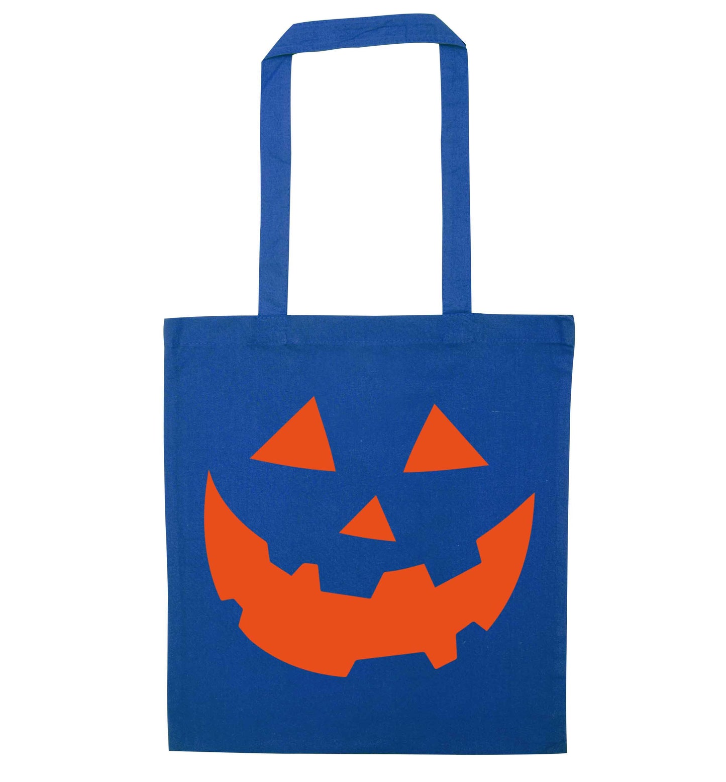 Pumpkin Spice Nice blue tote bag