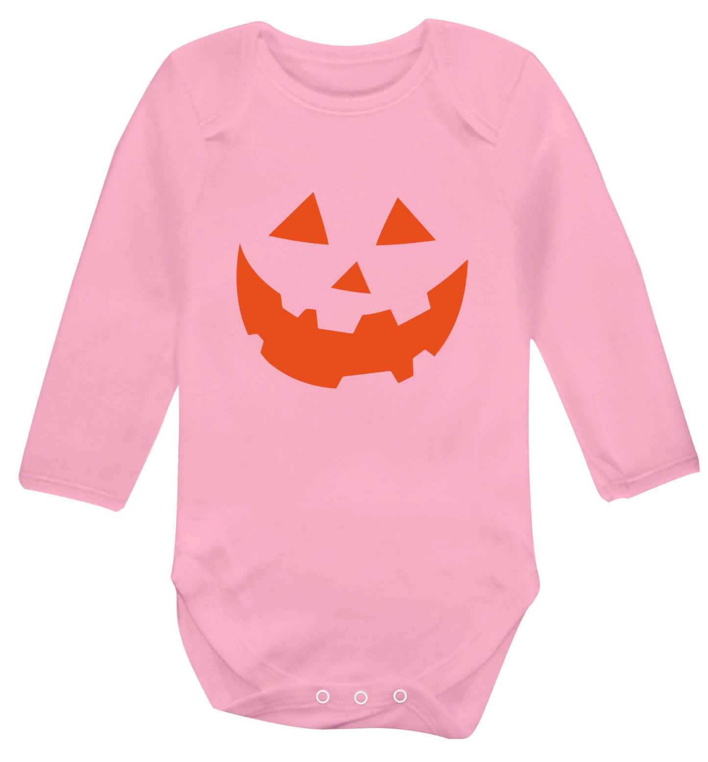 Pumpkin Spice Nice baby vest long sleeved pale pink 6-12 months