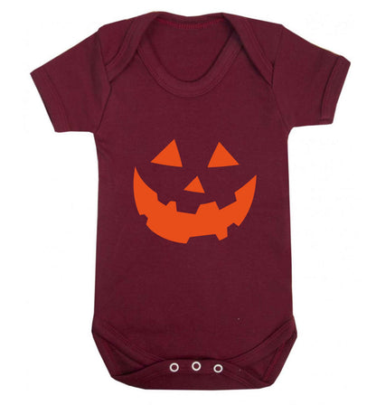 Pumpkin Spice Nice baby vest maroon 18-24 months