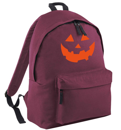 Pumpkin Spice Nice maroon adults backpack