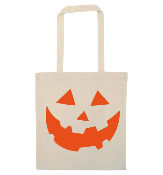 Pumpkin Spice Nice natural tote bag