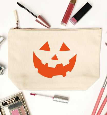 Pumpkin Spice Nice natural makeup bag
