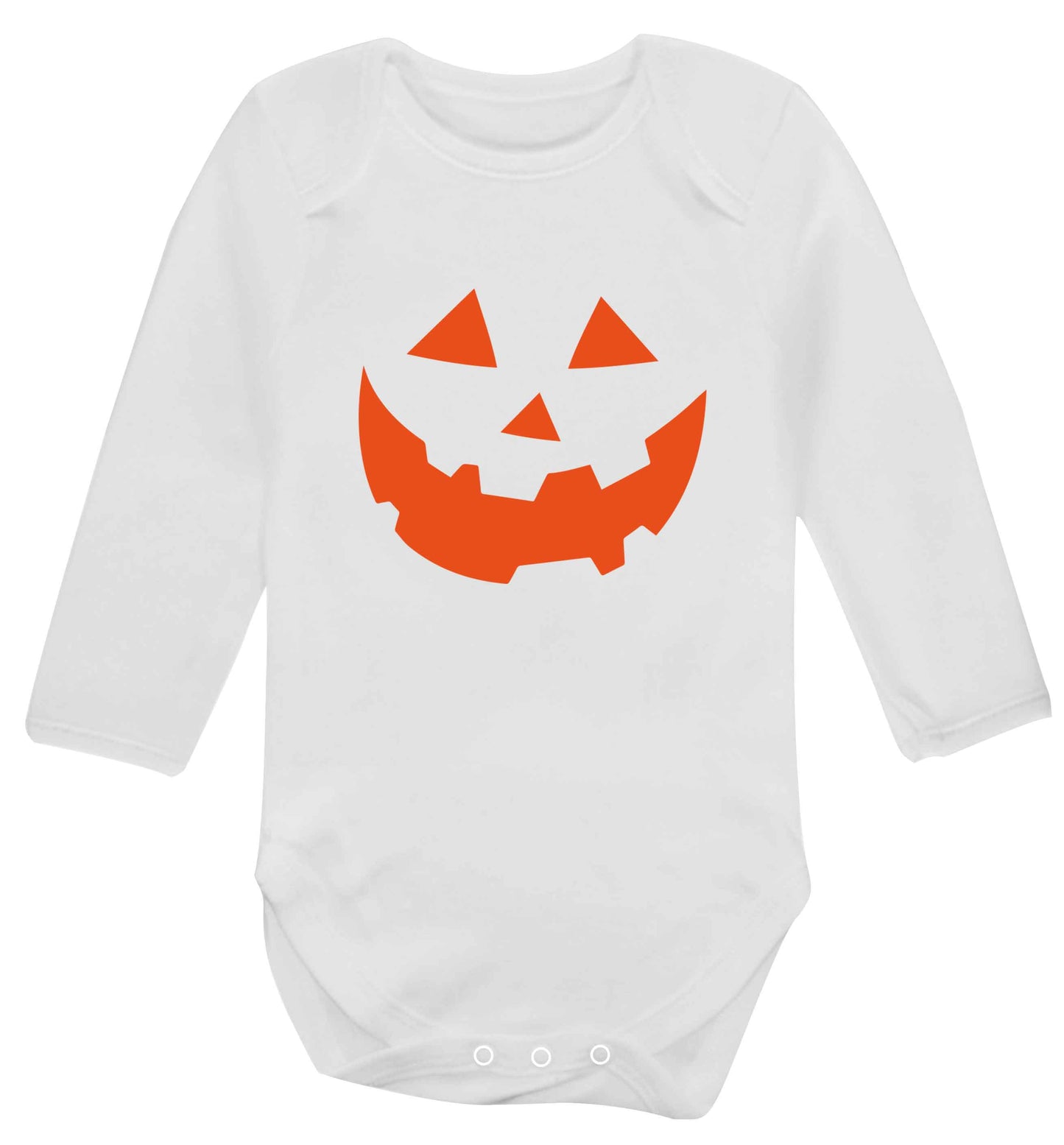 Pumpkin Spice Nice baby vest long sleeved white 6-12 months