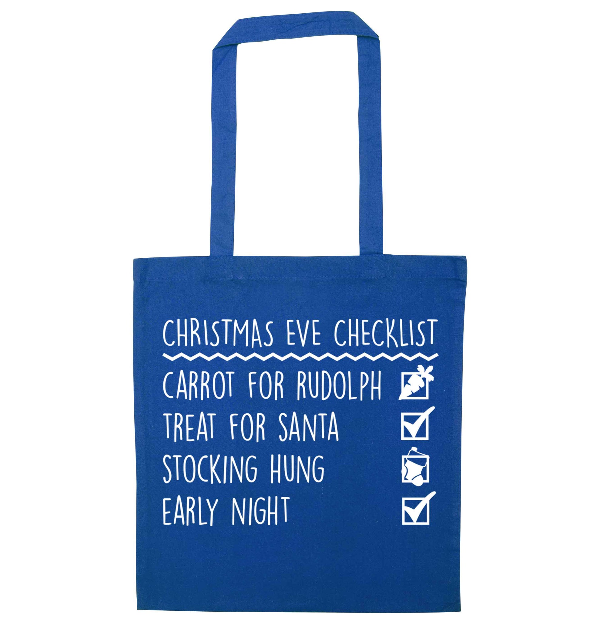 Candy Canes Candy Corns blue tote bag