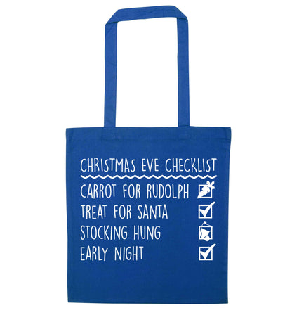Candy Canes Candy Corns blue tote bag