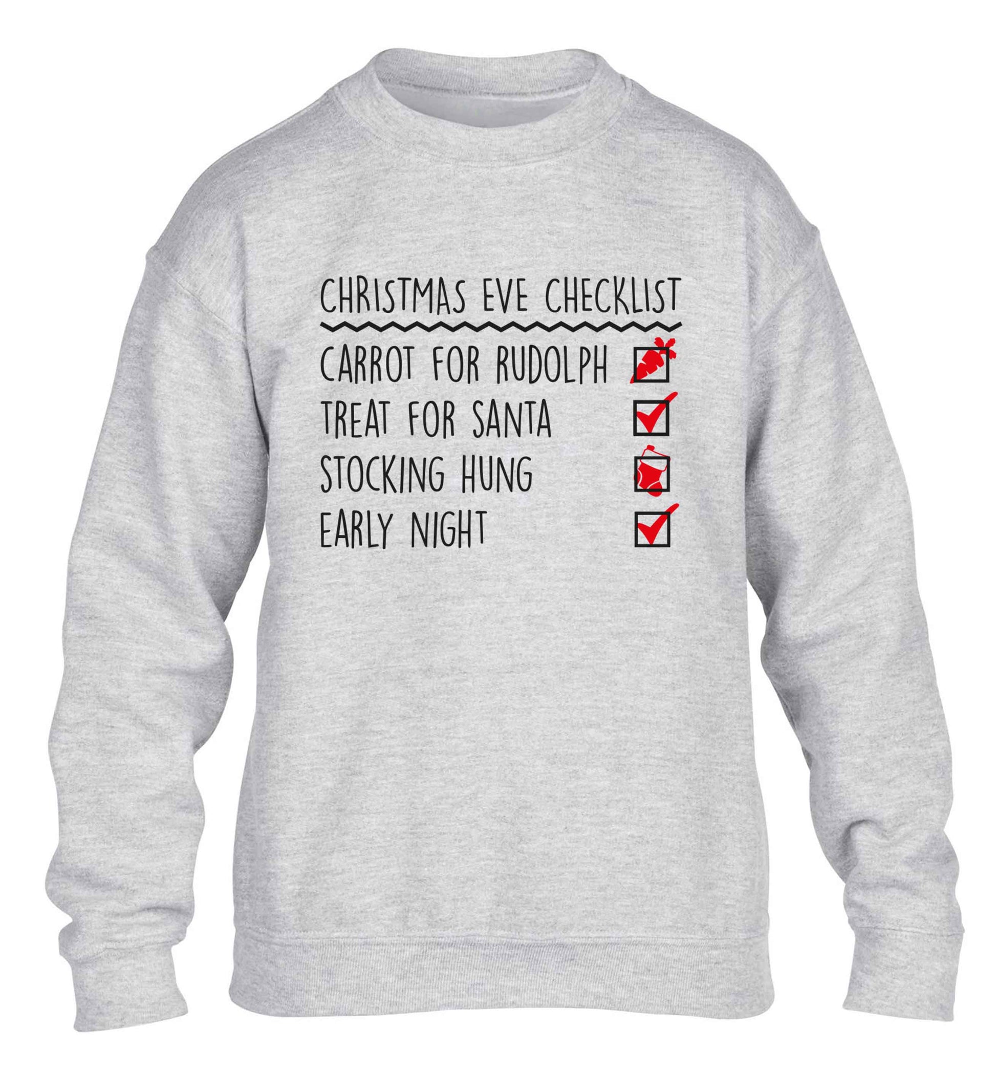 Candy Canes Candy Corns children's grey sweater 12-13 Years