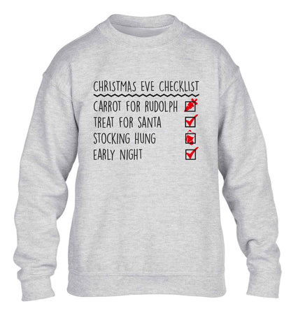 Candy Canes Candy Corns children's grey sweater 12-13 Years