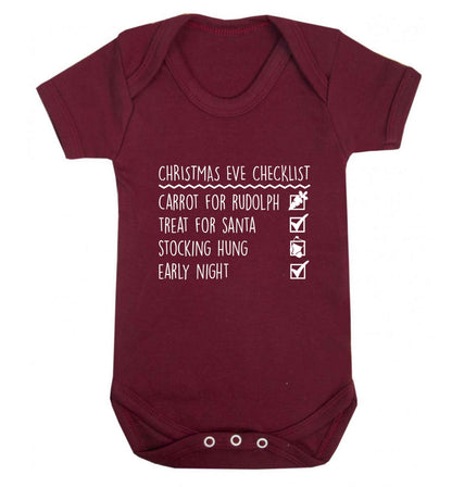 Candy Canes Candy Corns baby vest maroon 18-24 months