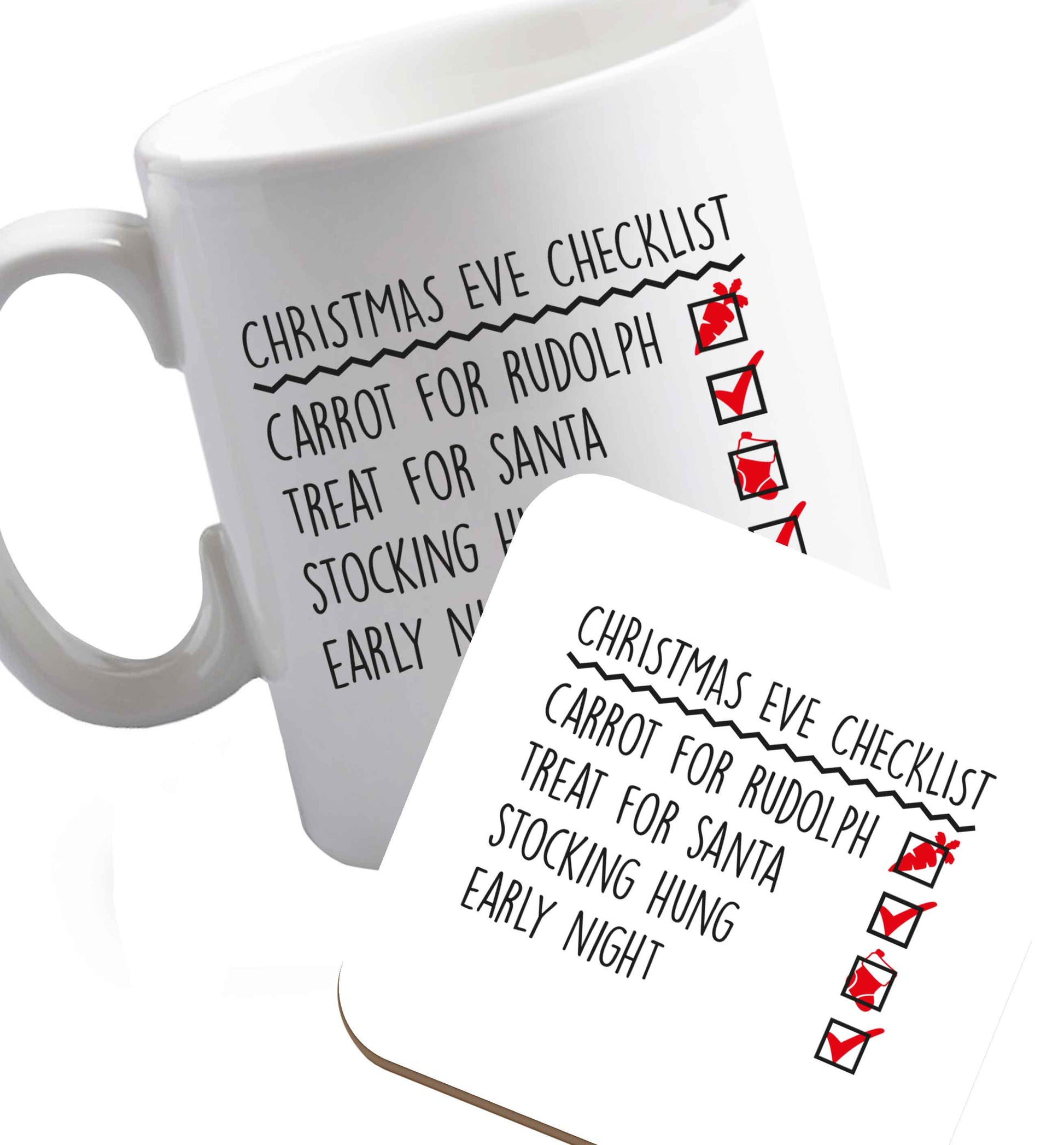 10 oz Favourite Type Pan Pancake ceramic mug and coaster set right handed