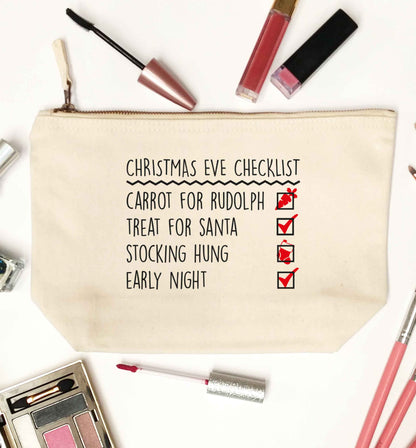 Candy Canes Candy Corns natural makeup bag