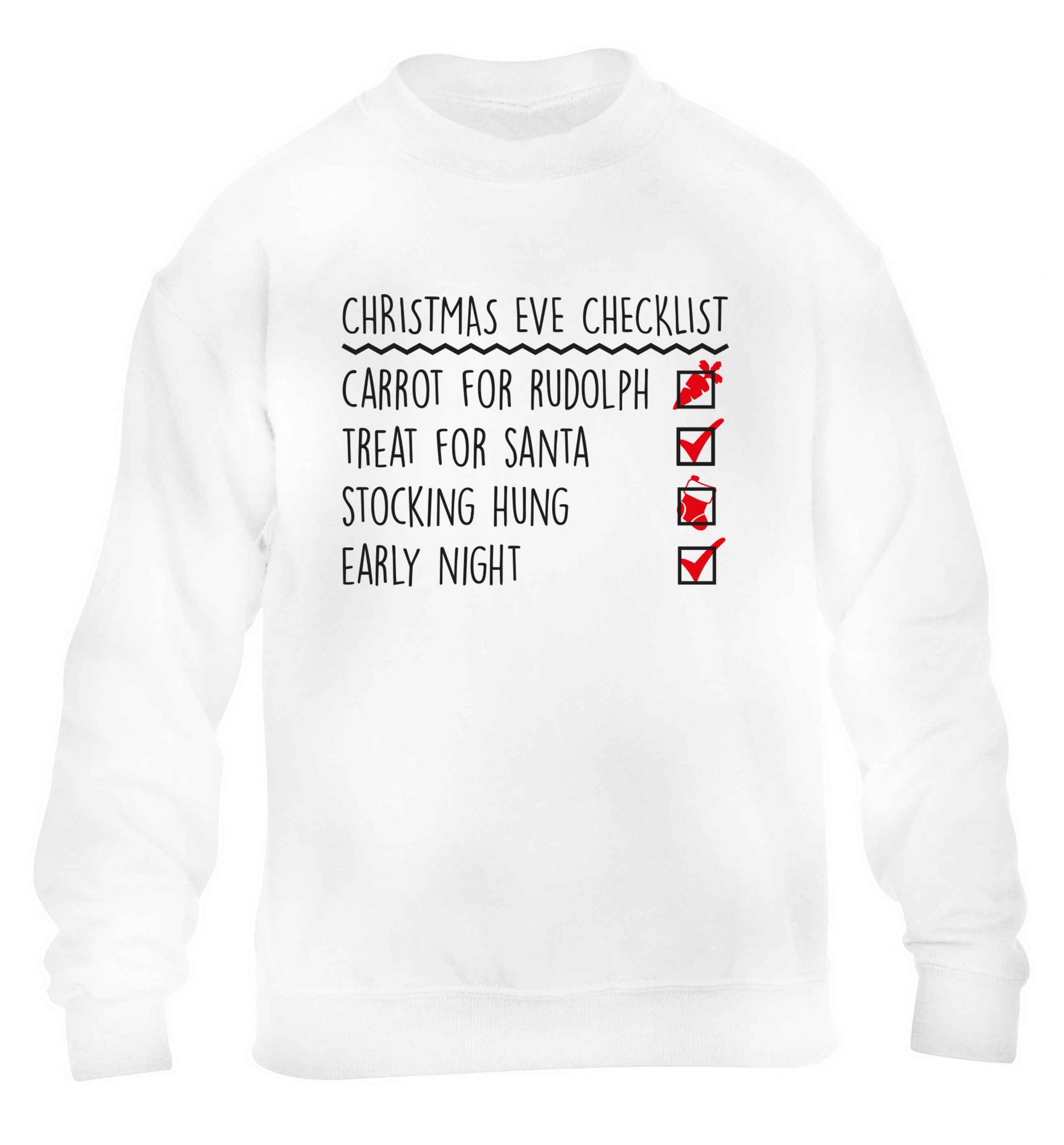 Candy Canes Candy Corns children's white sweater 12-13 Years