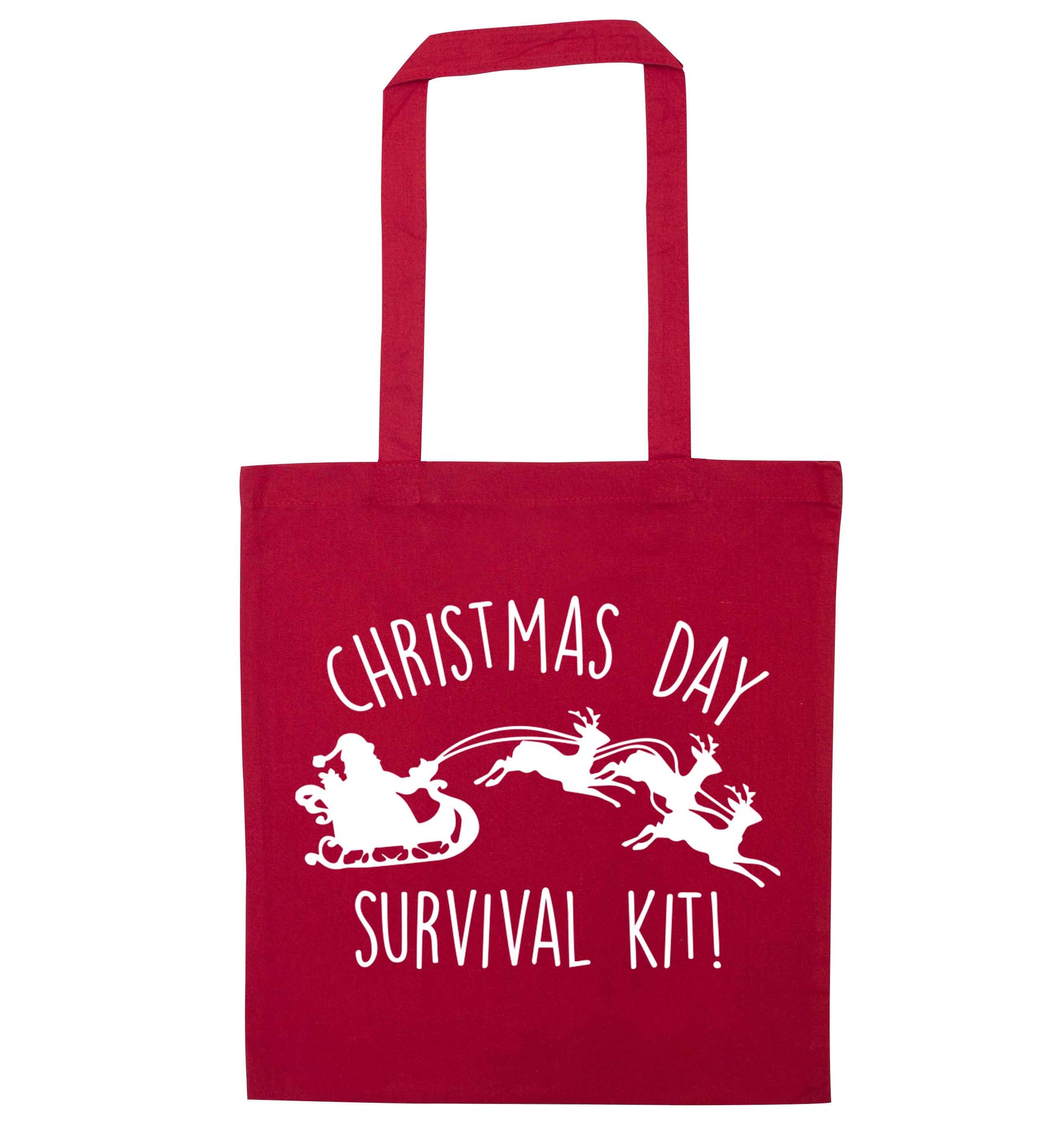 Christmas Day Survival Kitred tote bag