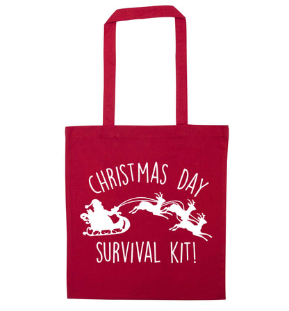 Christmas Day Survival Kitred tote bag