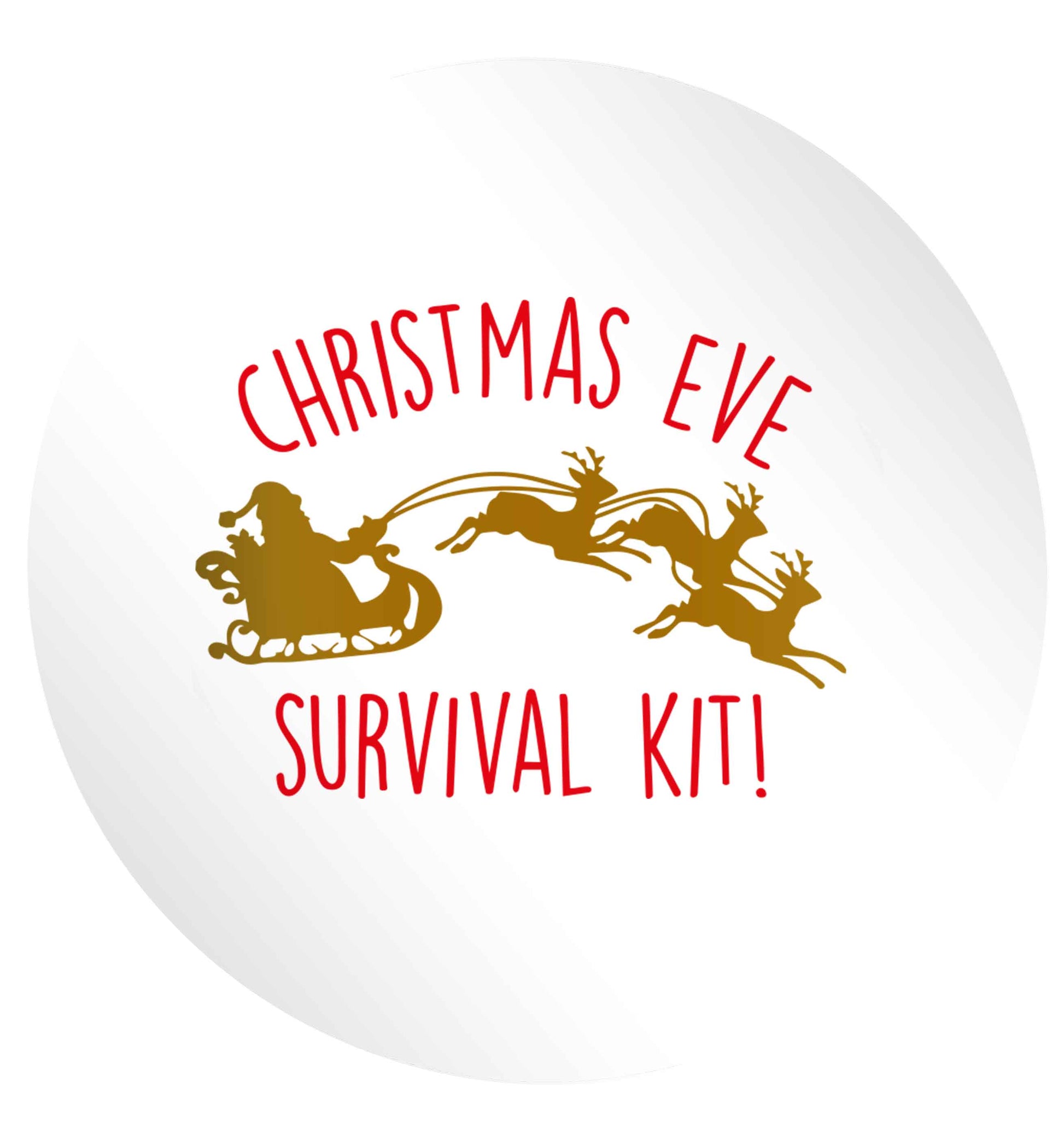 Christmas Day Survival Kit24 @ 45mm matt circle stickers