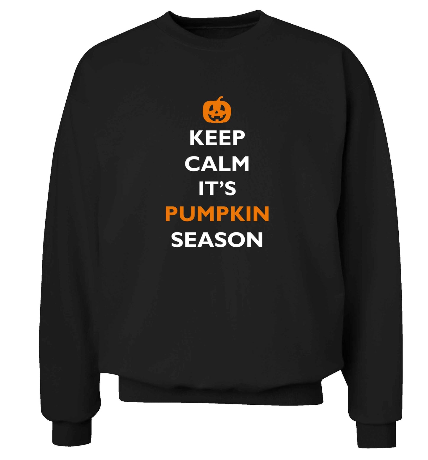 Calm Pumpkin Season adult's unisex black sweater 2XL