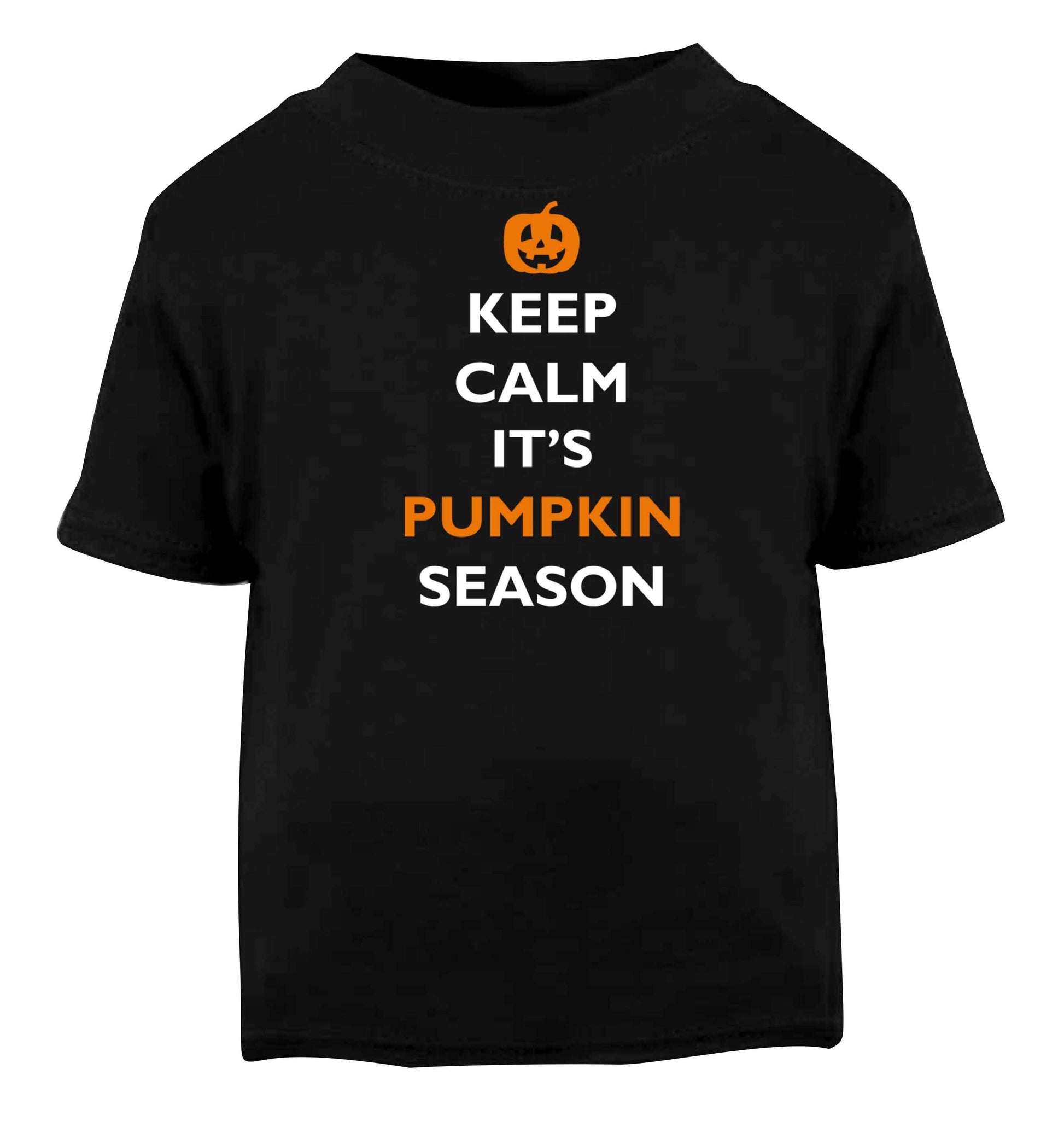 Calm Pumpkin Season Black baby toddler Tshirt 2 years