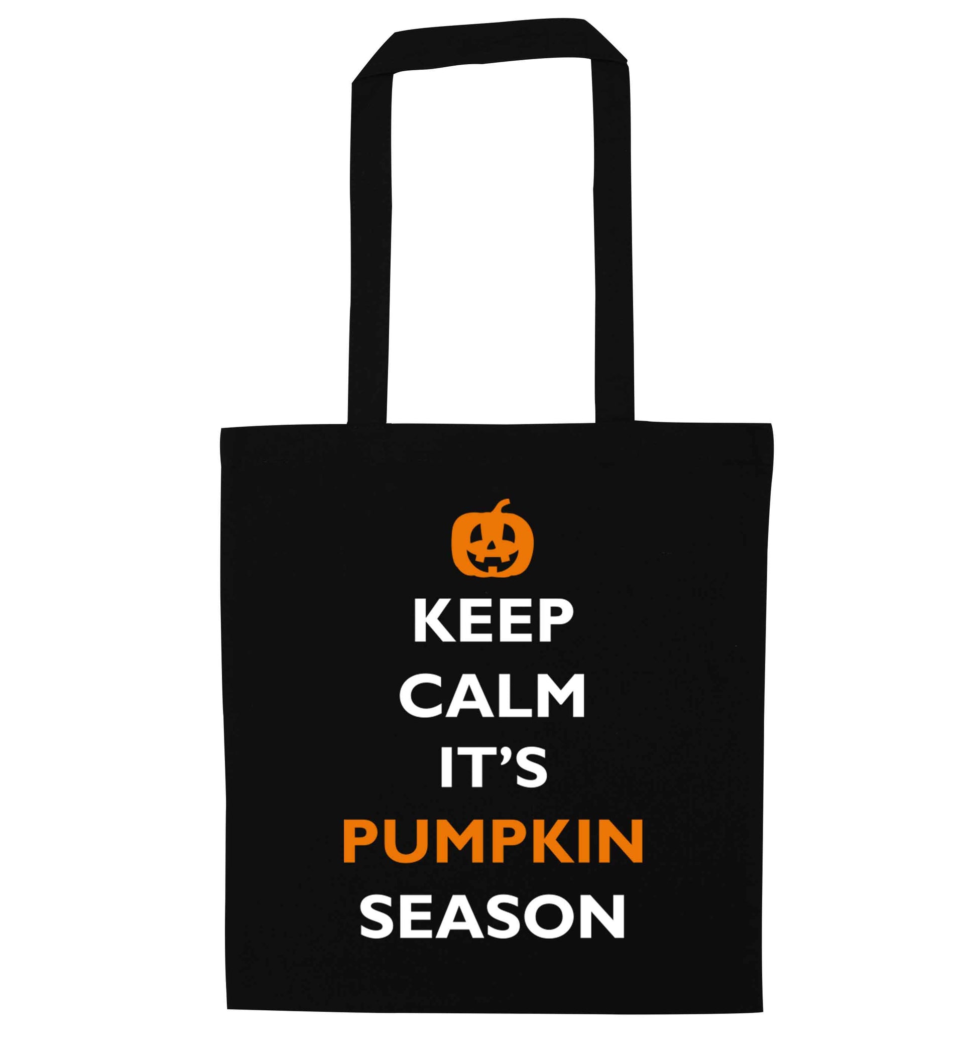Calm Pumpkin Season black tote bag