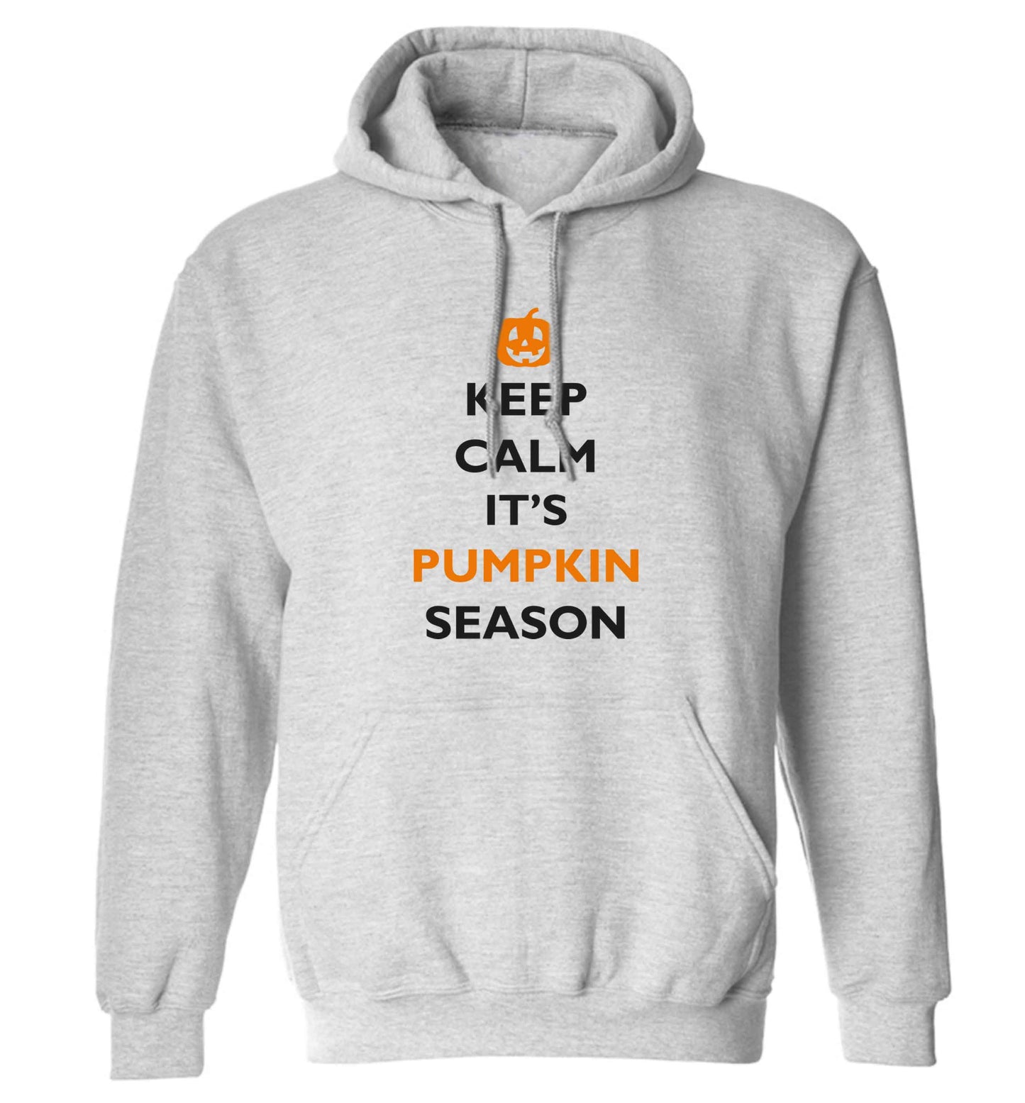 Calm Pumpkin Season adults unisex grey hoodie 2XL