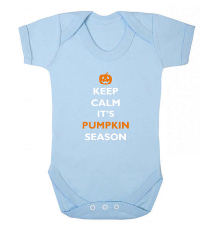 Calm Pumpkin Season baby vest pale blue 18-24 months