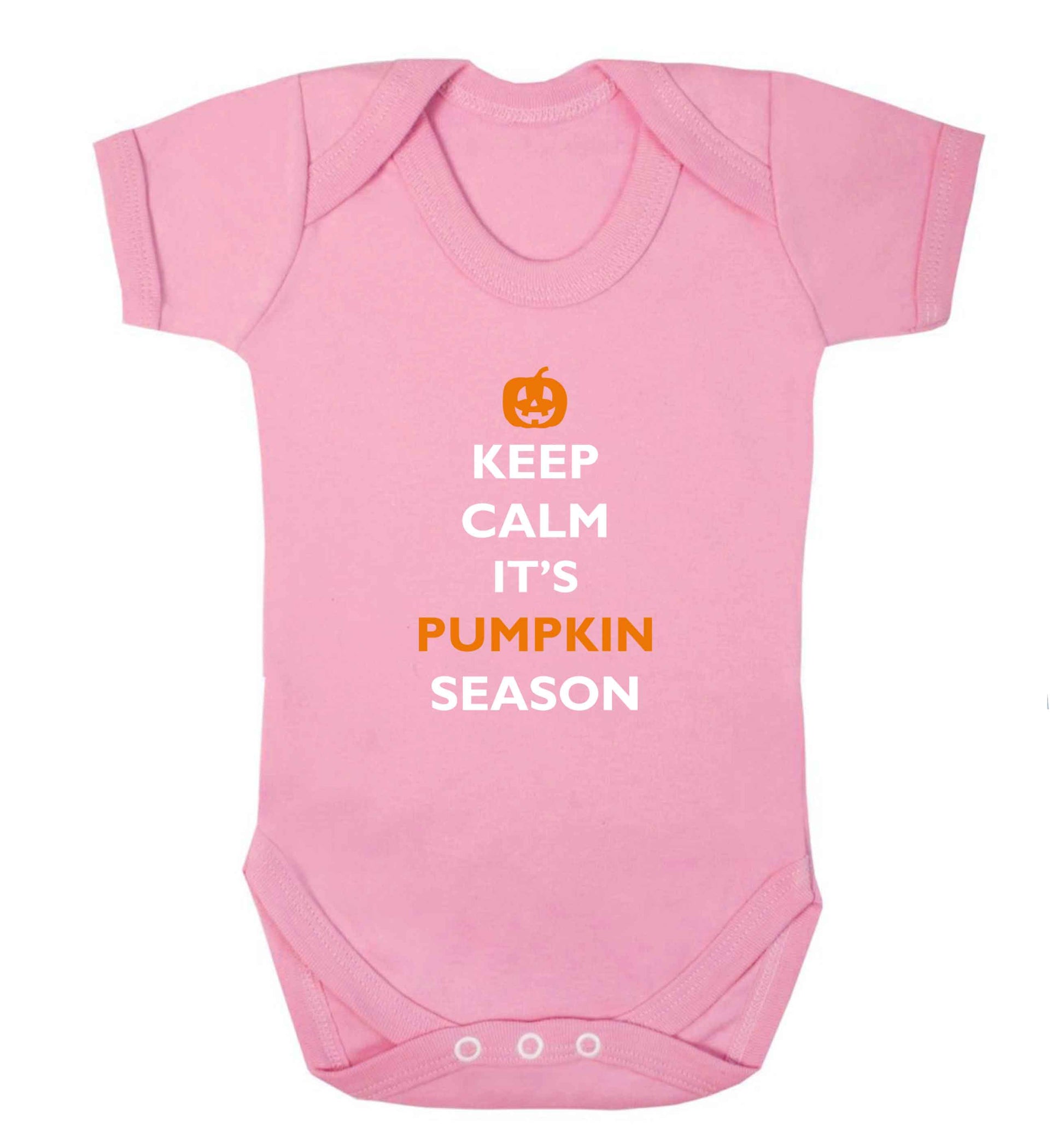 Calm Pumpkin Season baby vest pale pink 18-24 months