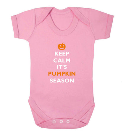 Calm Pumpkin Season baby vest pale pink 18-24 months