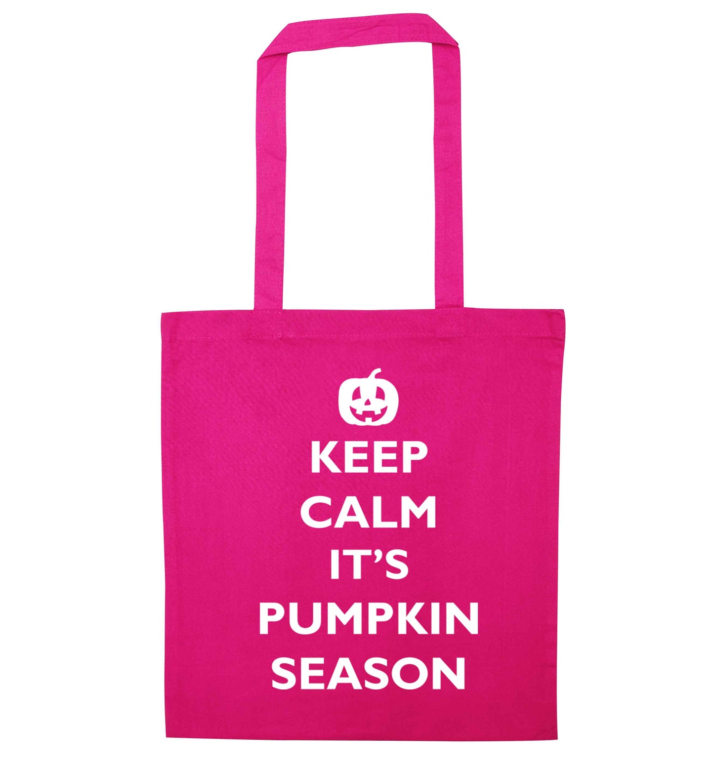 Calm Pumpkin Season pink tote bag