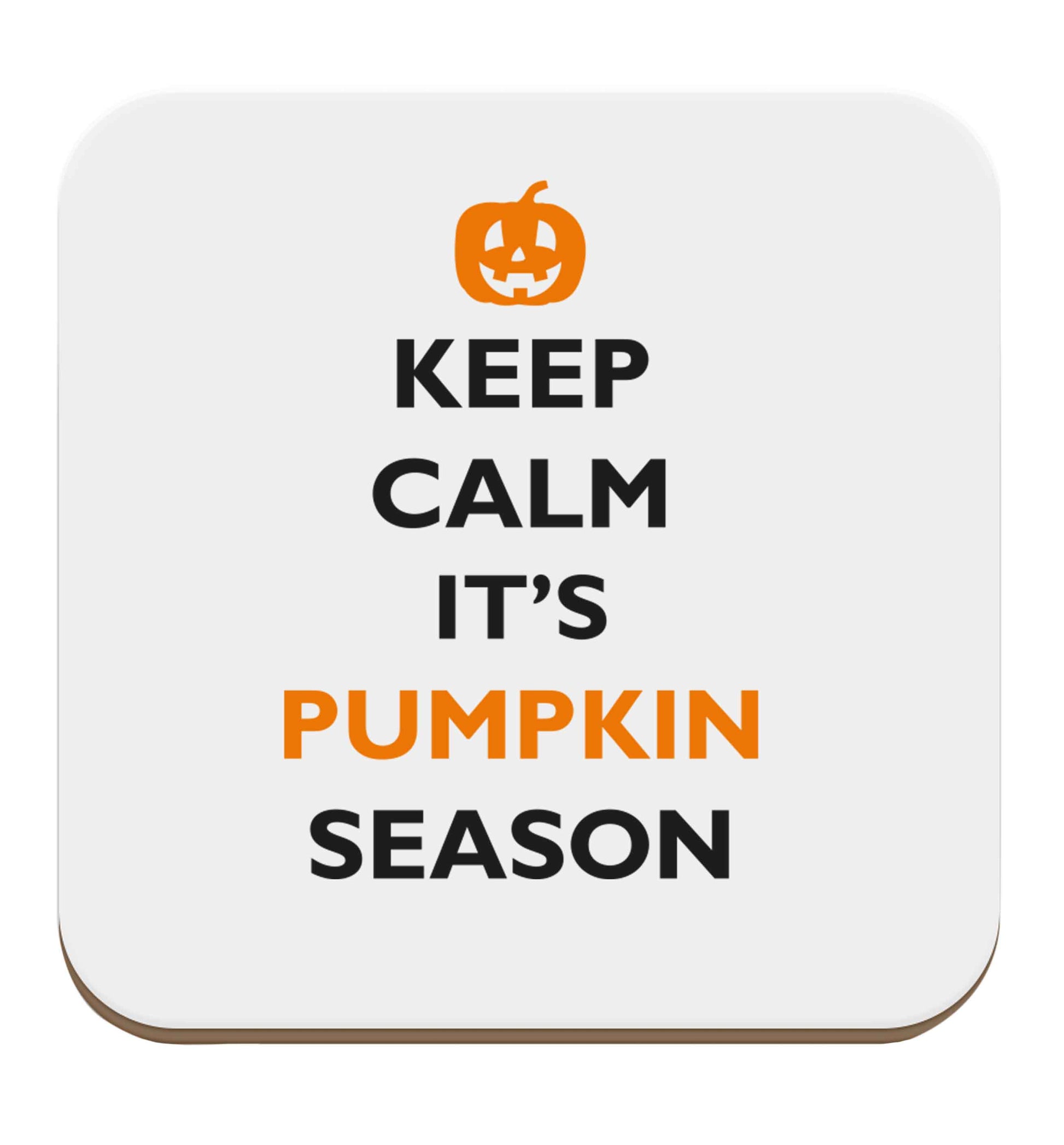 Calm Pumpkin Season set of four coasters