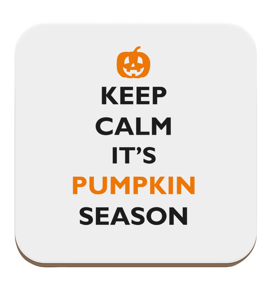 Calm Pumpkin Season set of four coasters