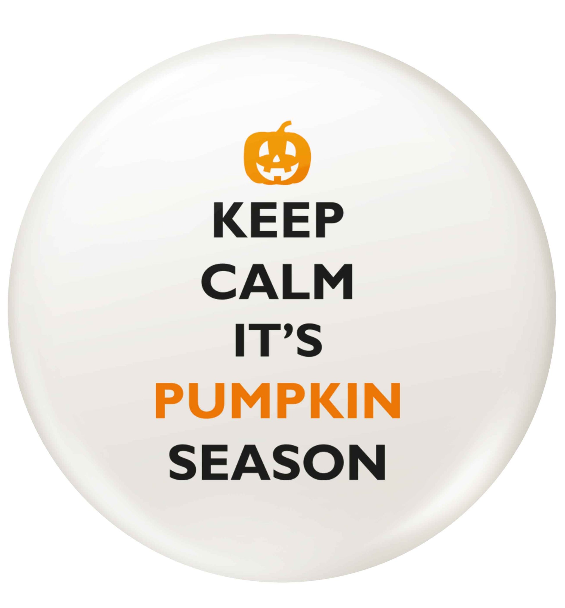 Calm Pumpkin Season small 25mm Pin badge