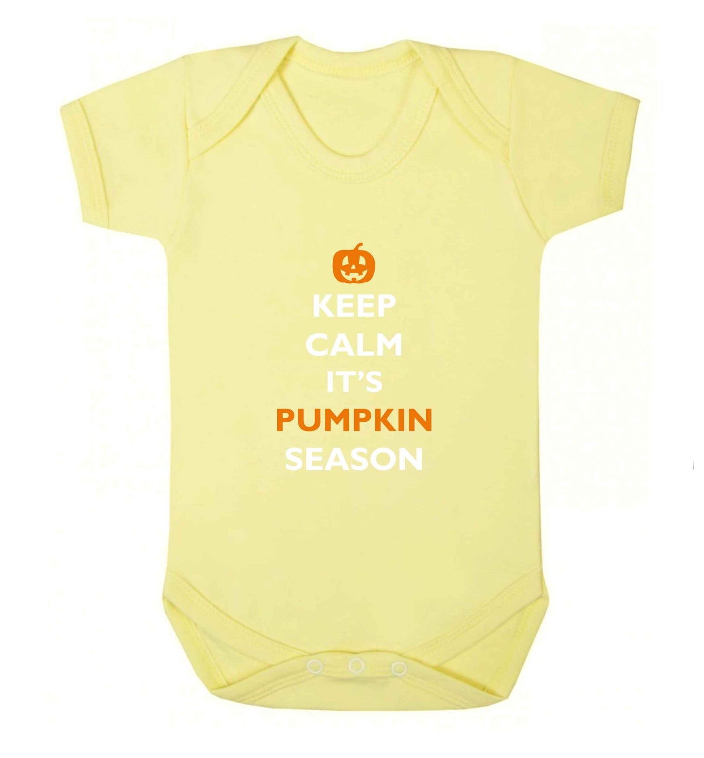 Calm Pumpkin Season baby vest pale yellow 18-24 months
