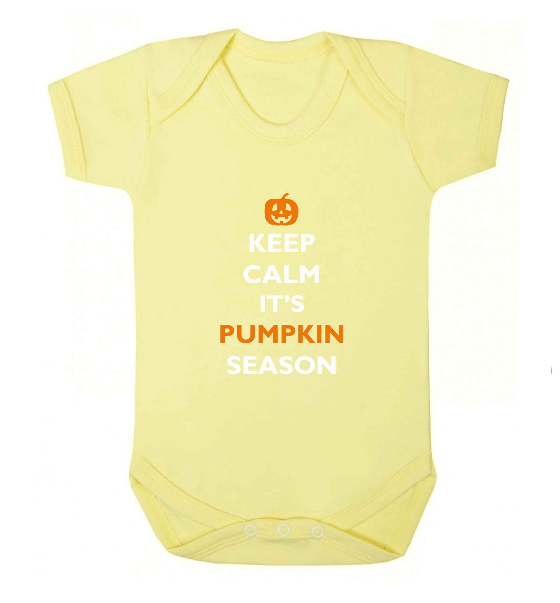 Calm Pumpkin Season baby vest pale yellow 18-24 months