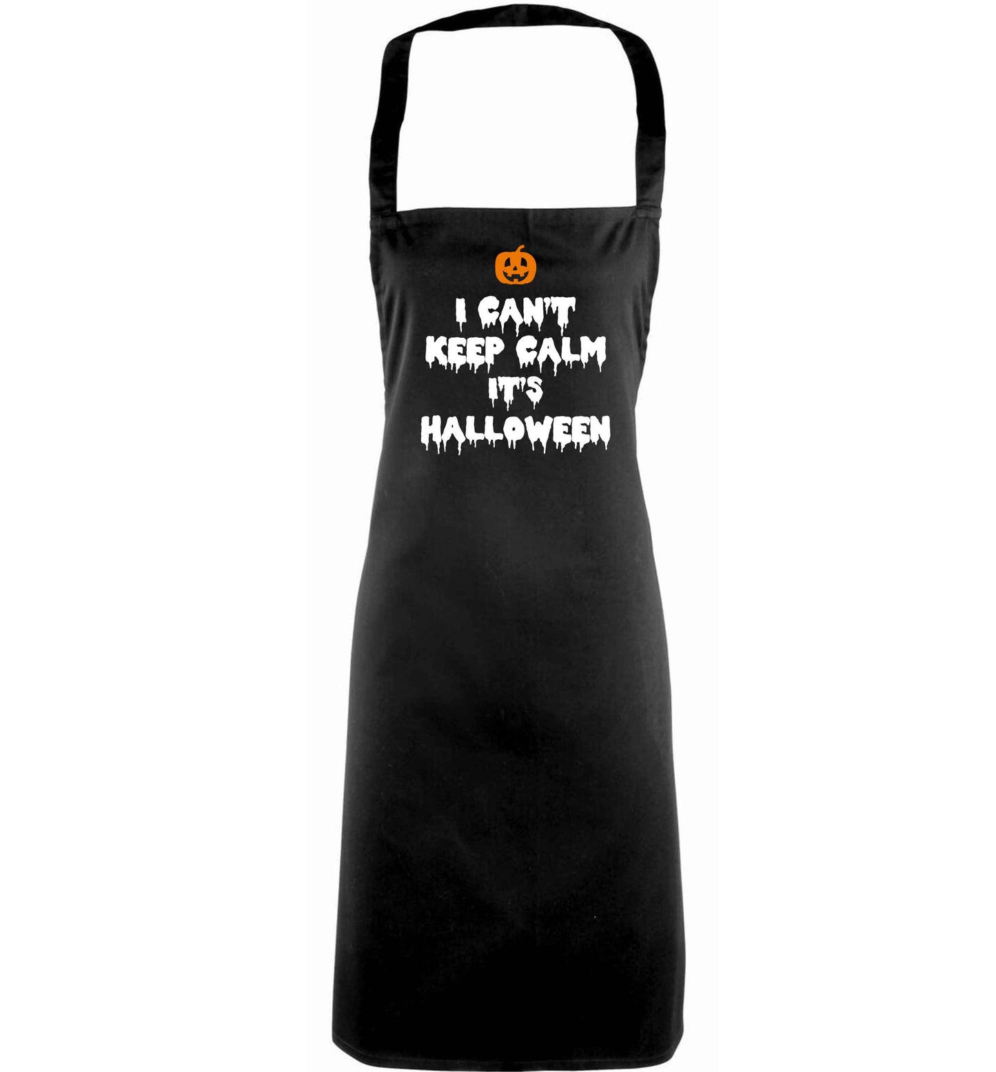 I can't keep calm it's halloween adults black apron