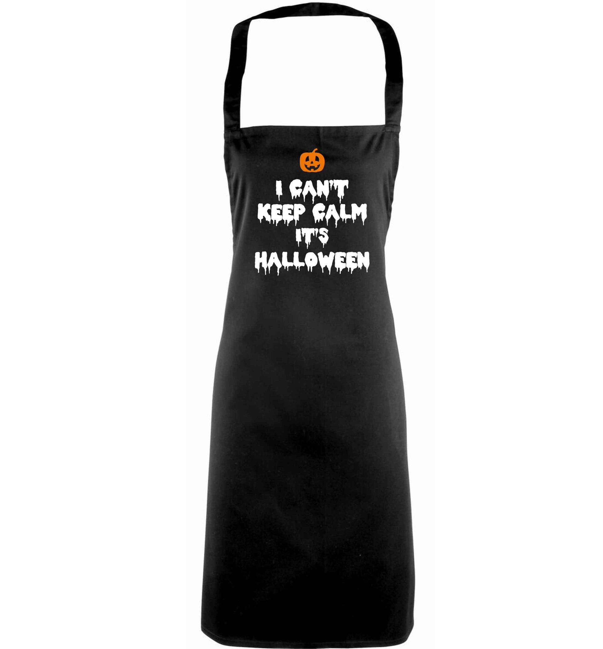 I can't keep calm it's halloween adults black apron