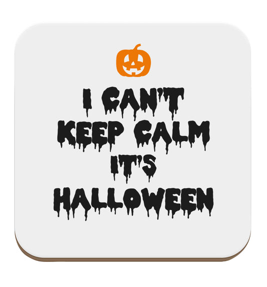 I can't keep calm it's halloween set of four coasters