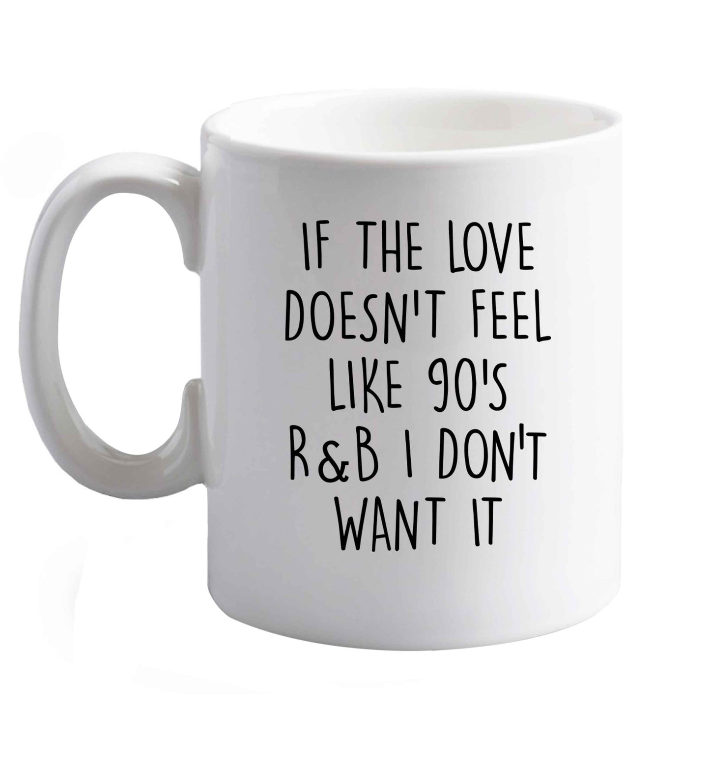 10 oz Favourite Type Pan Pancake ceramic mug right handed